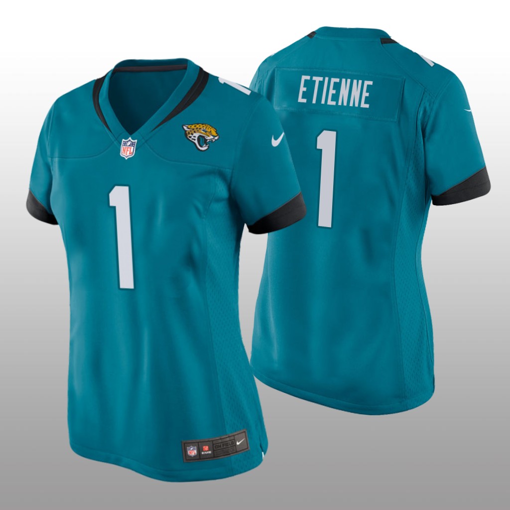Jacksonville Jaguars Travis Etienne Teal Jersey Game - Women's