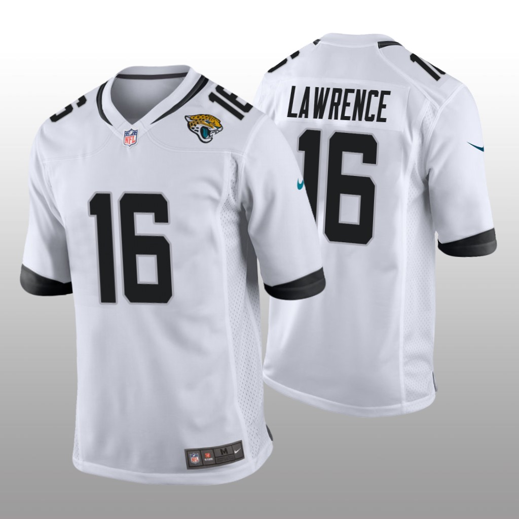 Jacksonville Jaguars Trevor Lawrence White Jersey Game - Men's