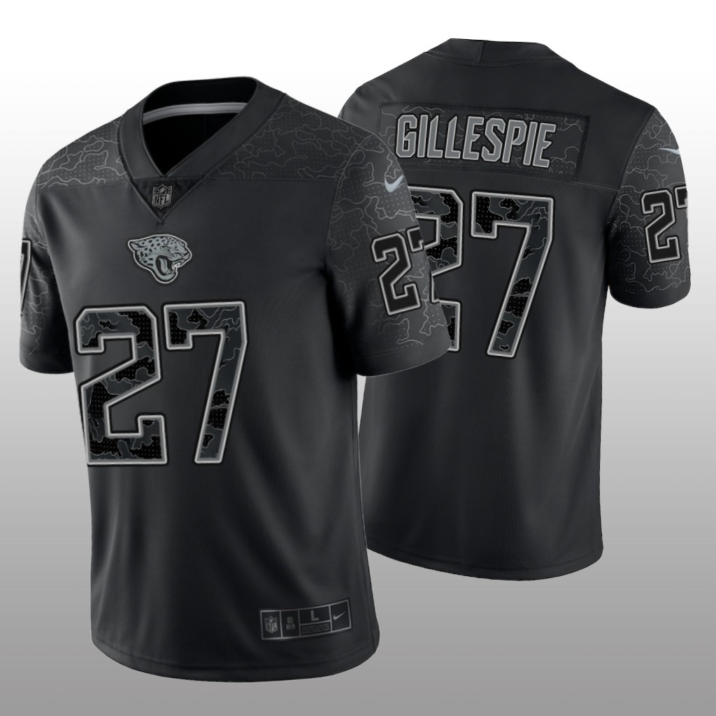 Jacksonville Jaguars Tyree Gillespie Black Jersey Reflective Limited Men's