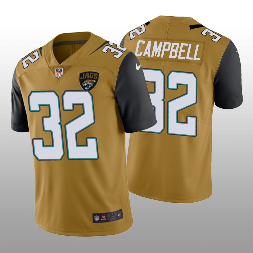 Jacksonville Jaguars Tyson Campbell Gold Jersey Color Rush Limited - Men's