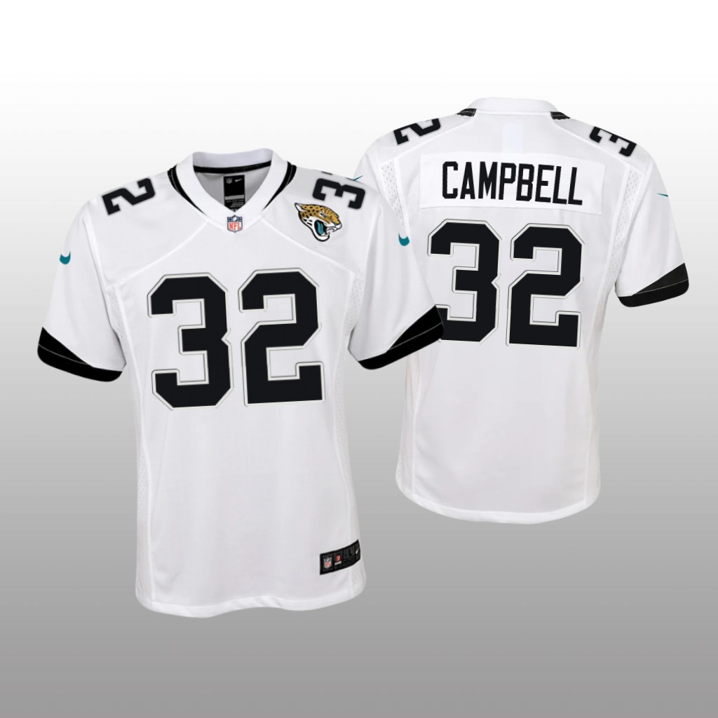 Jacksonville Jaguars Tyson Campbell White Jersey Game - Youth