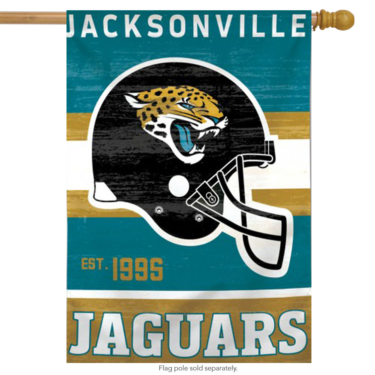 Jacksonville Jaguars Vertical NFL Garden Flag, House Flag