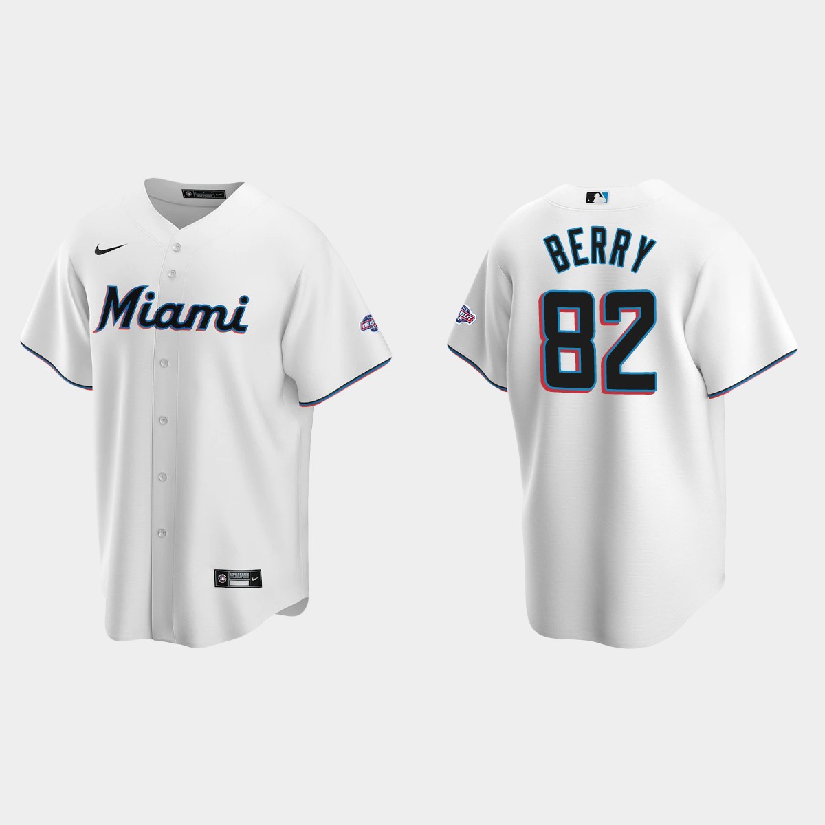 Jacob Berry Miami Marlins Debut Patch Jersey – White