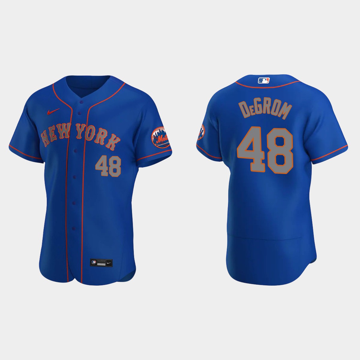 Jacob deGrom #48 New York Mets Royal 2020 Alternate Jersey