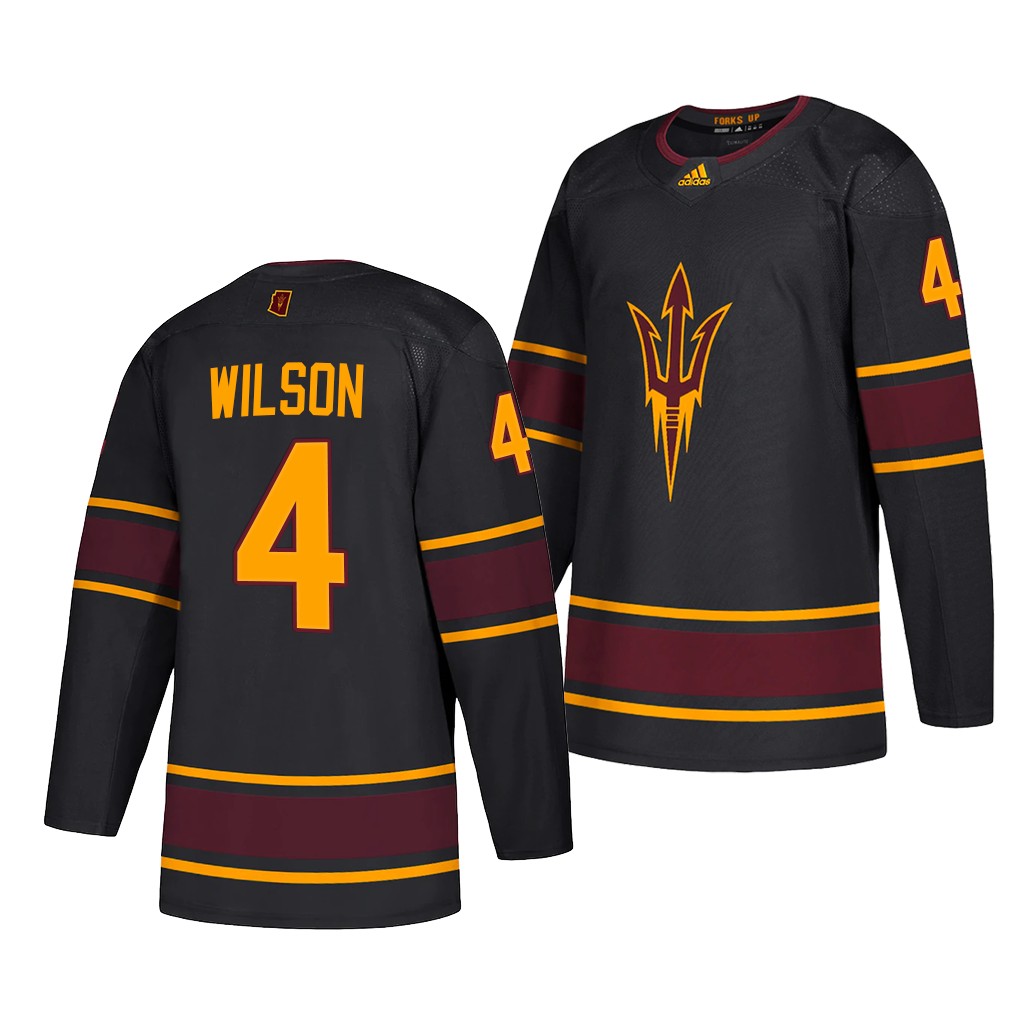 Jacob Wilson Arizona State Sun Devils Black 2020-21 Jersey College