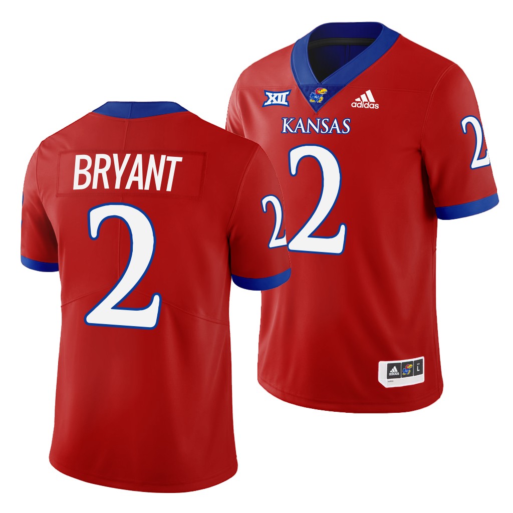 Jacobee Bryant Kansas Jayhawks #2 Red Jersey 2022-23 College Men's Uniform