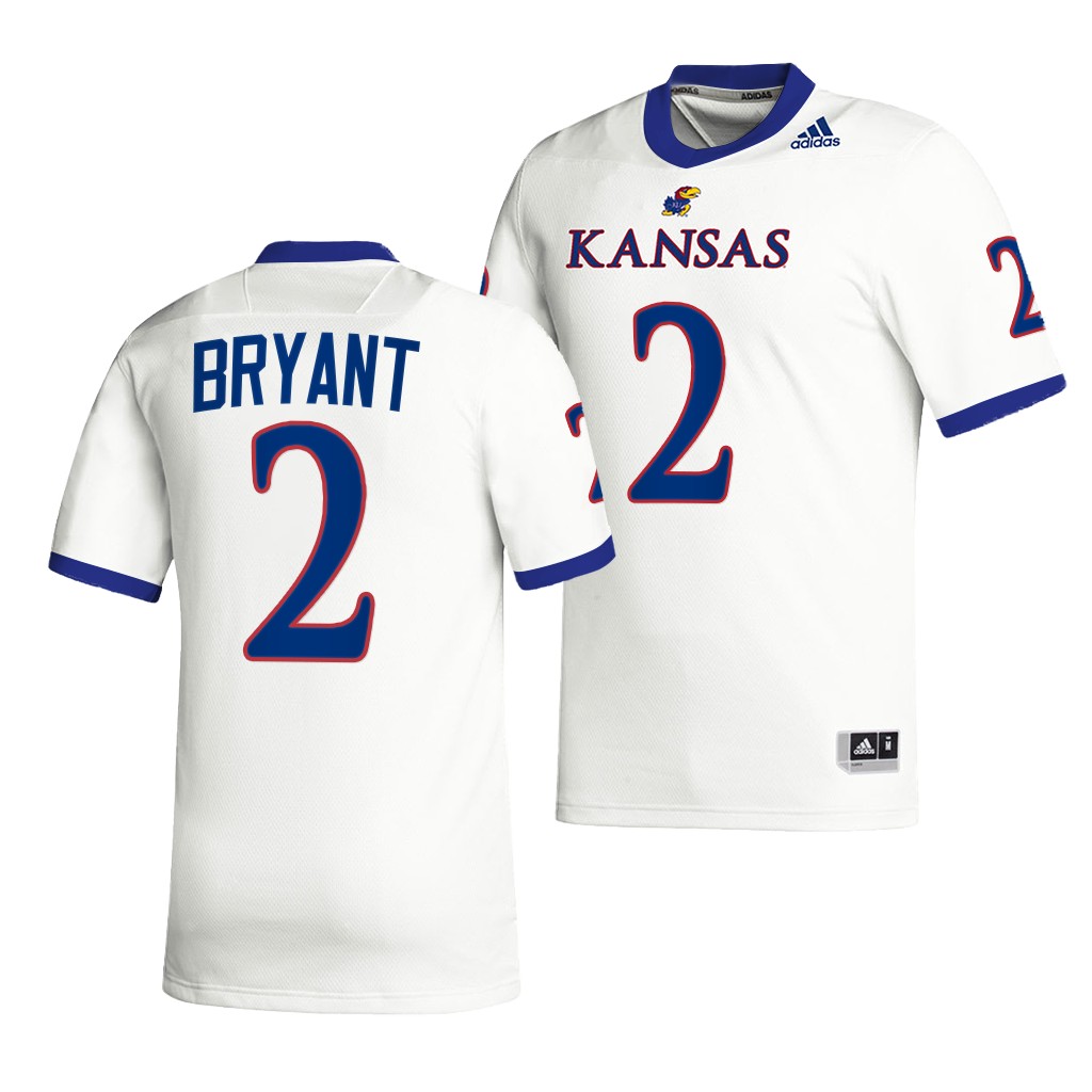 Jacobee Bryant Kansas Jayhawks 2022 Premier Jersey Men's White #2 Uniform