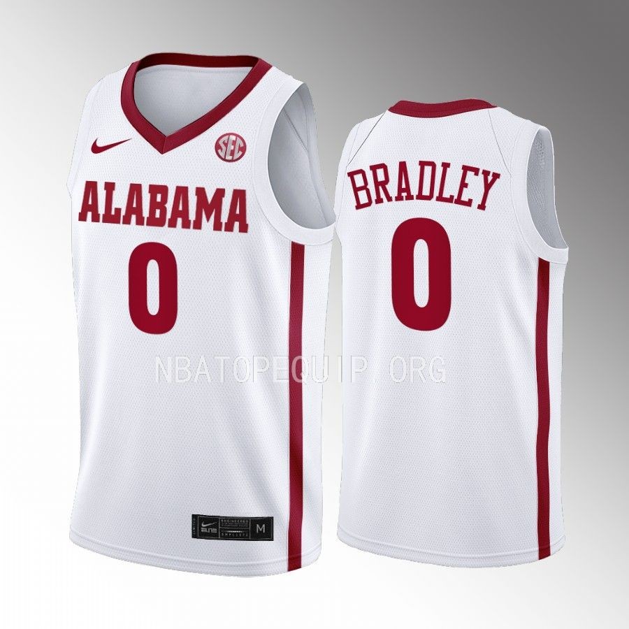 Jaden Bradley Alabama Crimson Tide College Men's White Jersey