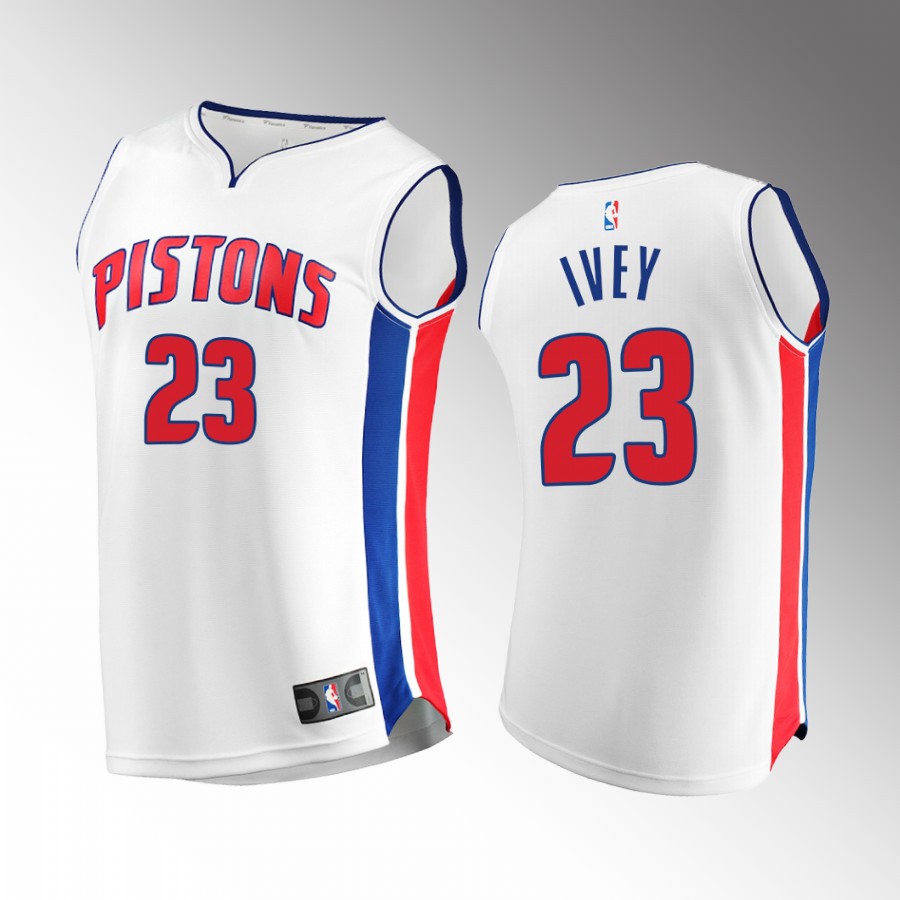 Jaden Ivey Pistons #23 White Jersey Fast Break Association