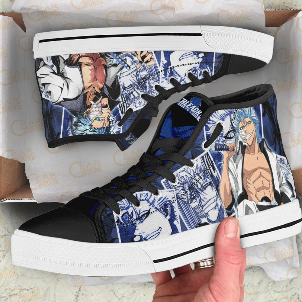 Jaegerjaquez Grimmjow High Top Shoes Custom Bleach Anime Sneakers