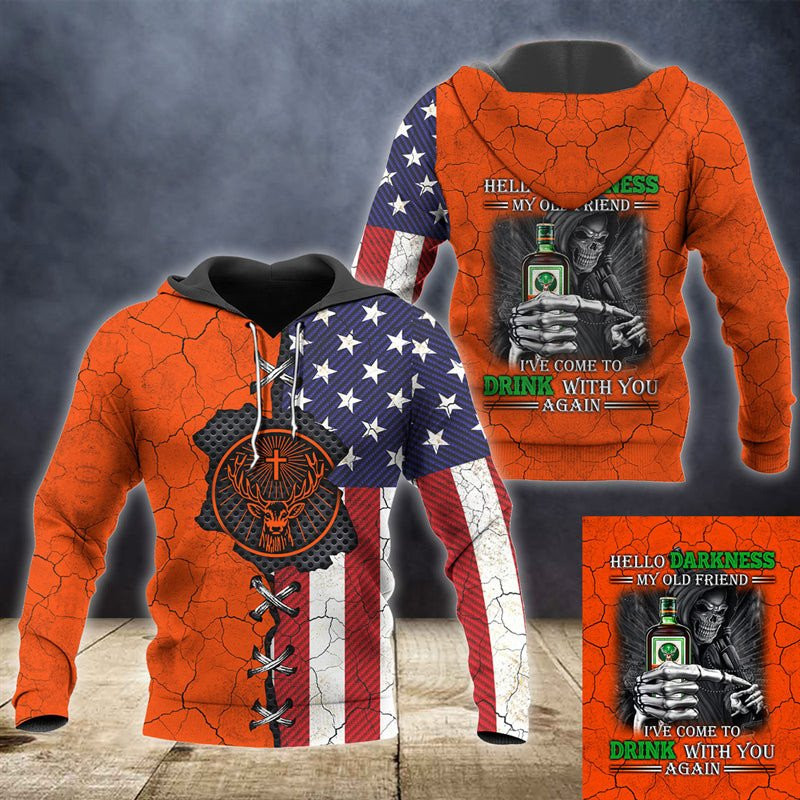 Jagermeister American Flag Hoodie