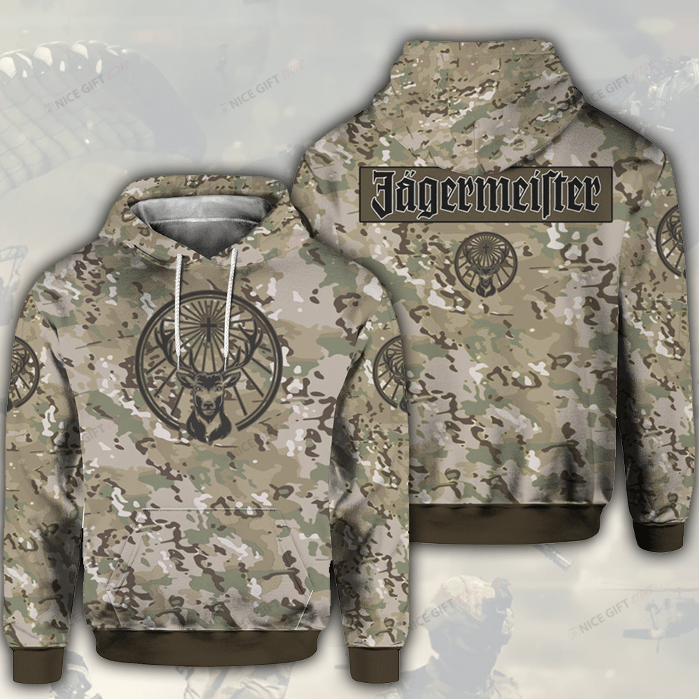 Jagermeister Camouflage 3D Hoodie Gift For Fans