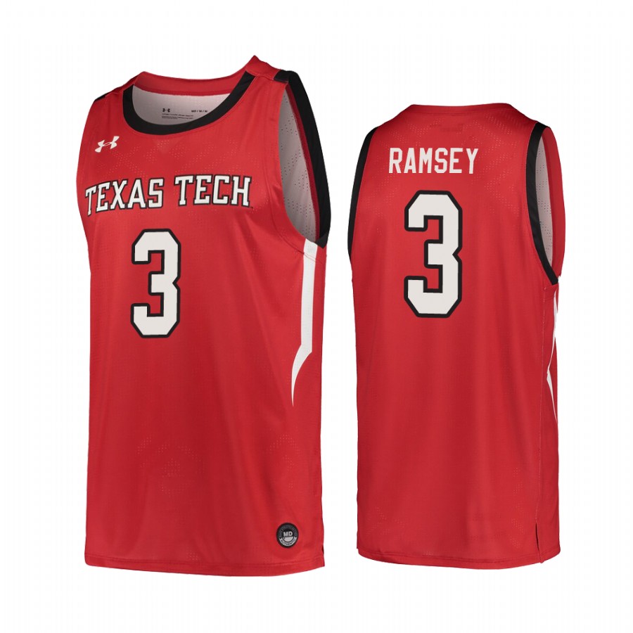 Jahmi'us Ramsey Texas Tech Red Raiders #3 College Jersey - Red