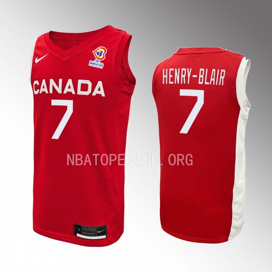 Jahvon Henry-Blair Canada FIBA World Cup 2023 Red Jersey #7
