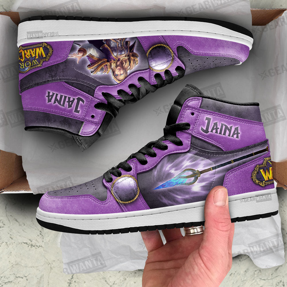 Jaina World of Warcraft JD Sneakers Shoes For Fans, Air Jordan Hightop