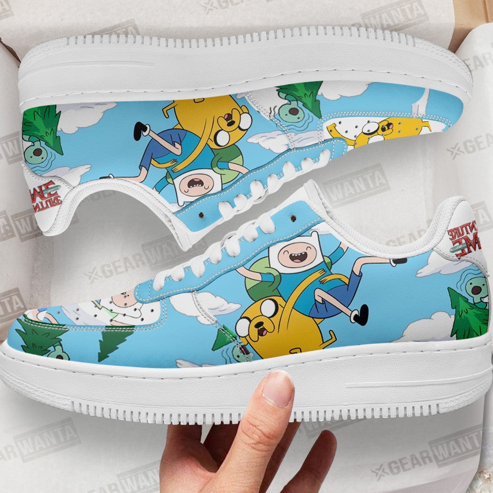 Jake and Finn Air Sneakers Custom Adventure Time Shoes