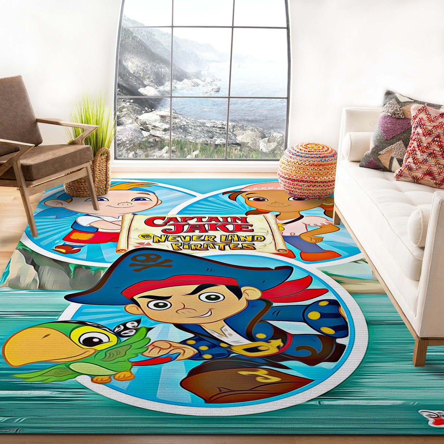 Jake And The Never Land Pirates Rectangle Rug – Custom Size And Printing
