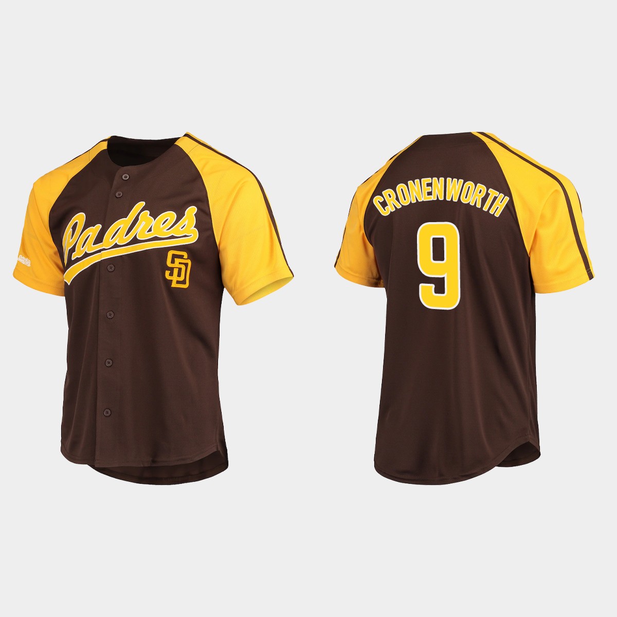 Jake Cronenworth San Diego Padres Button-Down Raglan Jersey - Brown