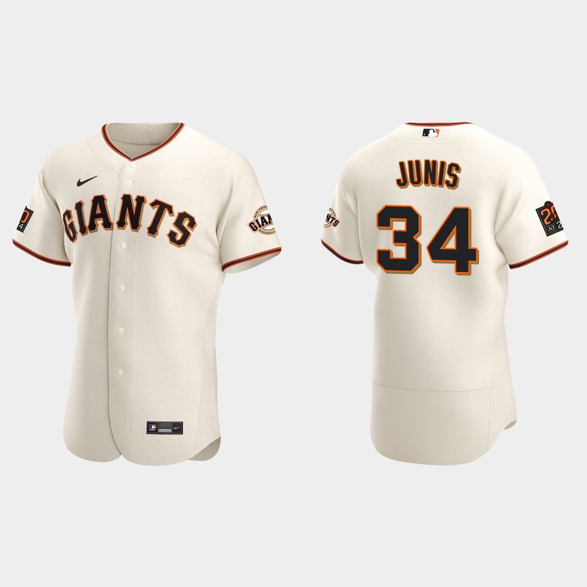Jake Junis San Francisco Giants Home Jersey - Cream