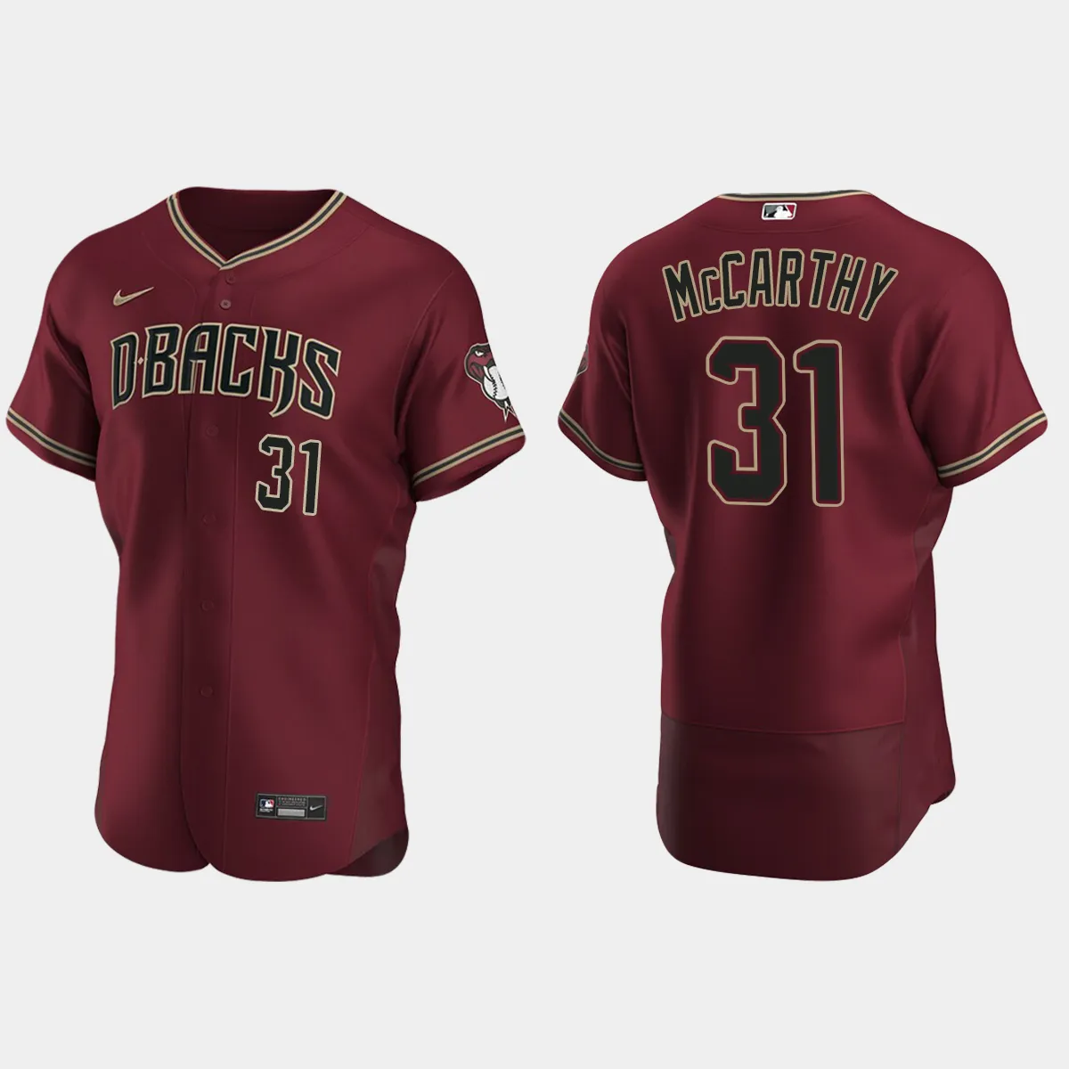 Jake McCarthy Arizona Diamondbacks Alternate Jersey - Crimson