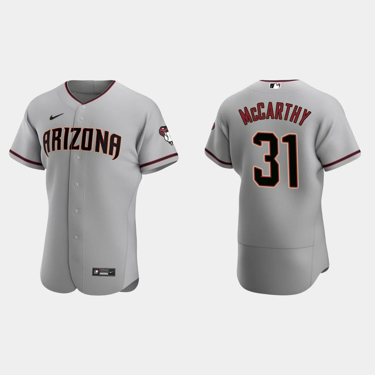 Jake McCarthy Arizona Diamondbacks Road Jersey - Gray