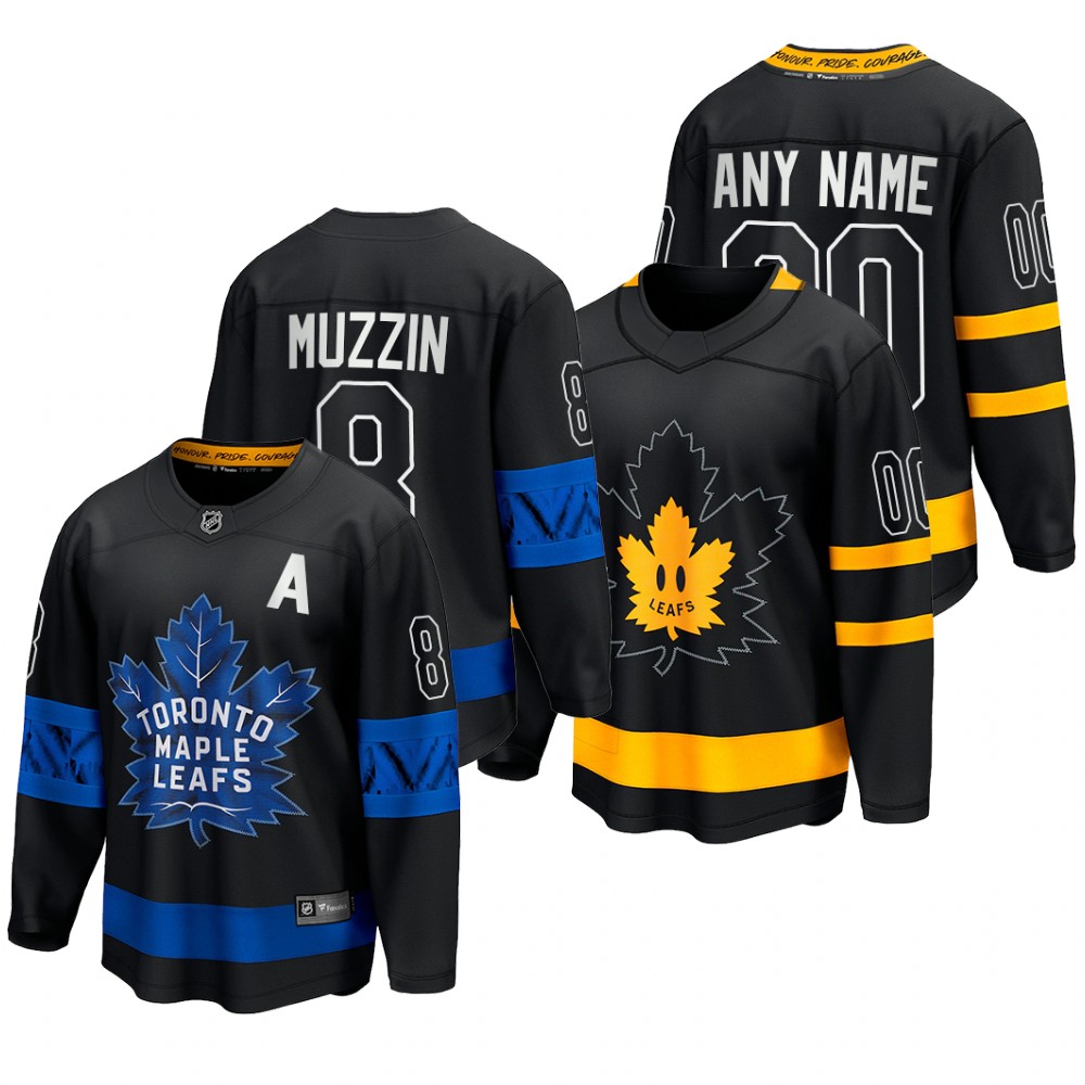 Jake Muzzin #8 Toronto Maple Leafs Drew house 2022 Black Alternate Premier Jersey