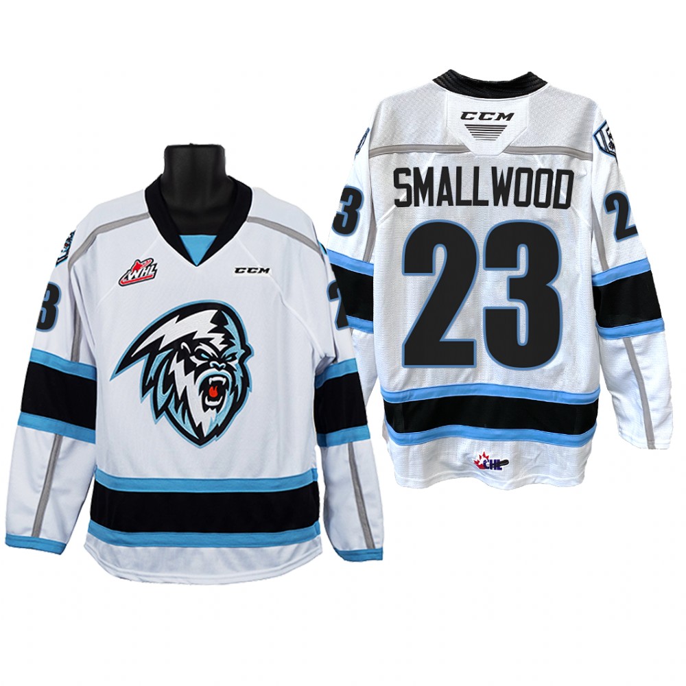 Jakin Smallwood Winnipeg Ice WHL White Jersey 2022