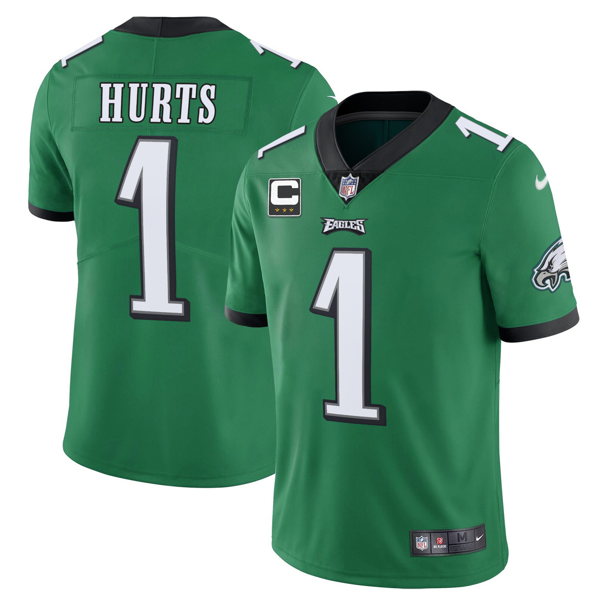 Jalen Hurts Men's Philadelphia Eagles Kelly Green Limited Jersey - All Stitched