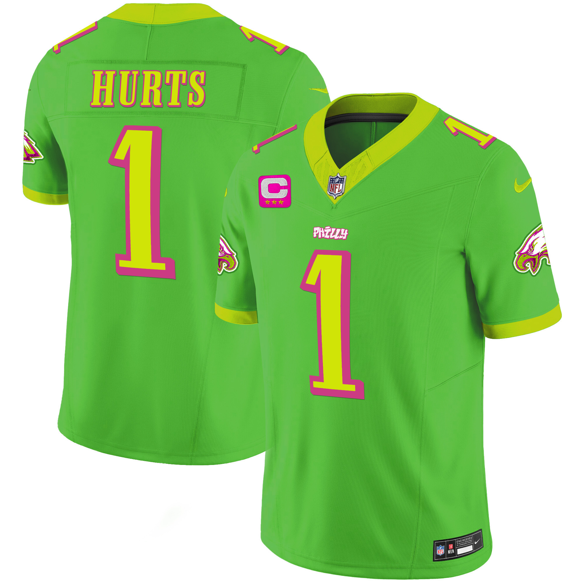 Jalen Hurts Philadelphia Eagles City Edition Vapor Jersey - All Stitched
