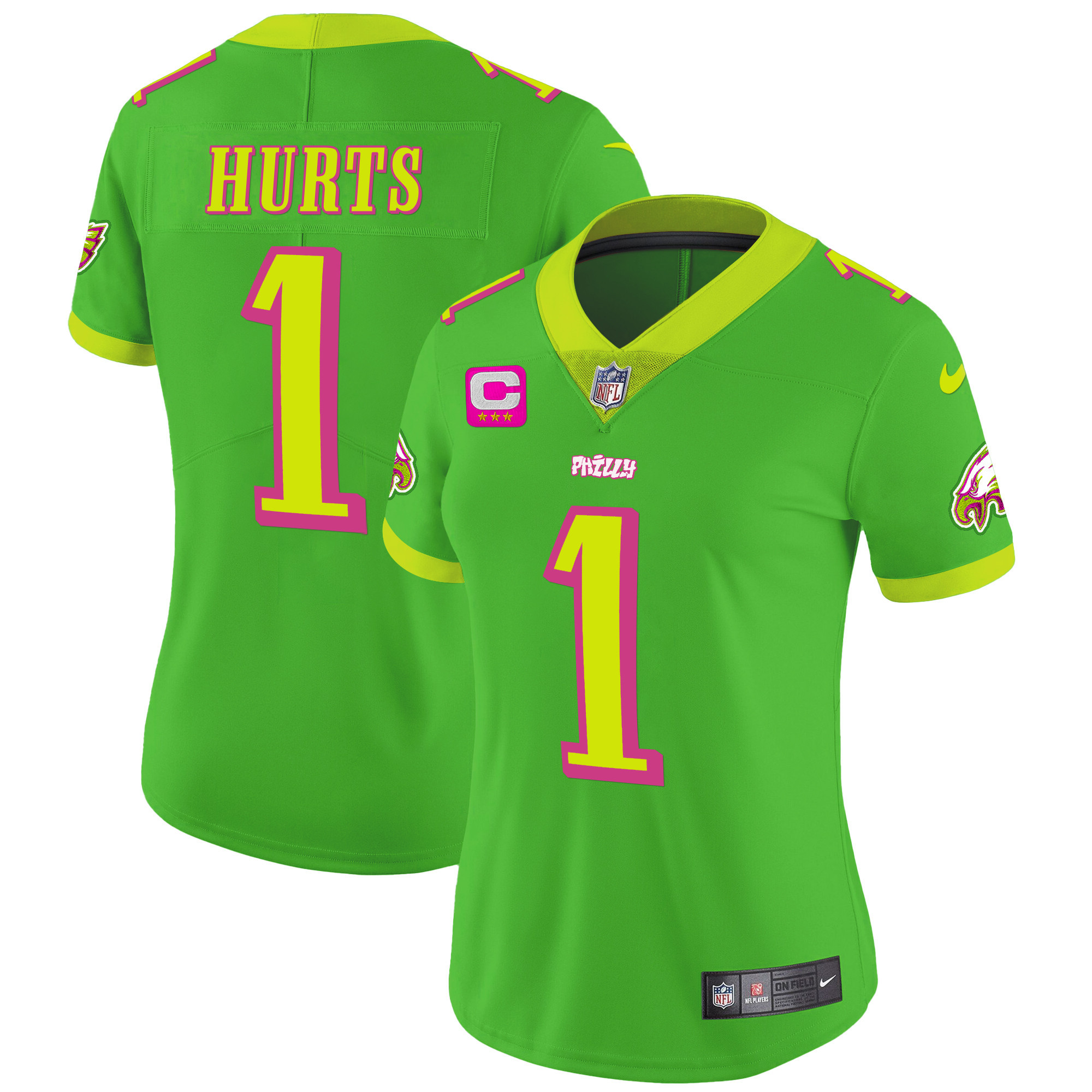 Jalen Hurts Philadelphia Eagles City Edition Vapor Jersey - All Stitched