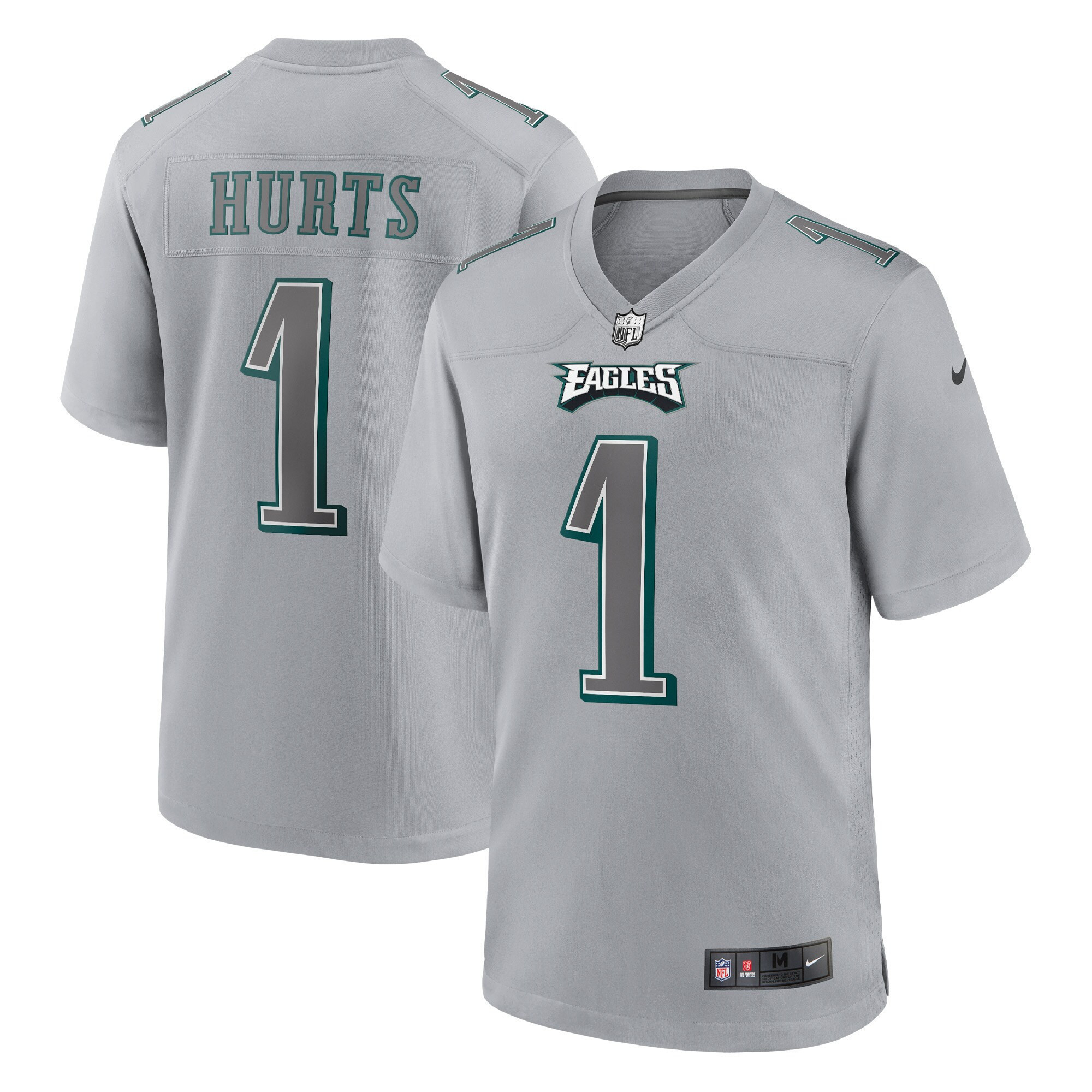 Jalen Hurts Philadelphia Eagles Gray Atmosphere Fashion Game Jersey - All Stitched
