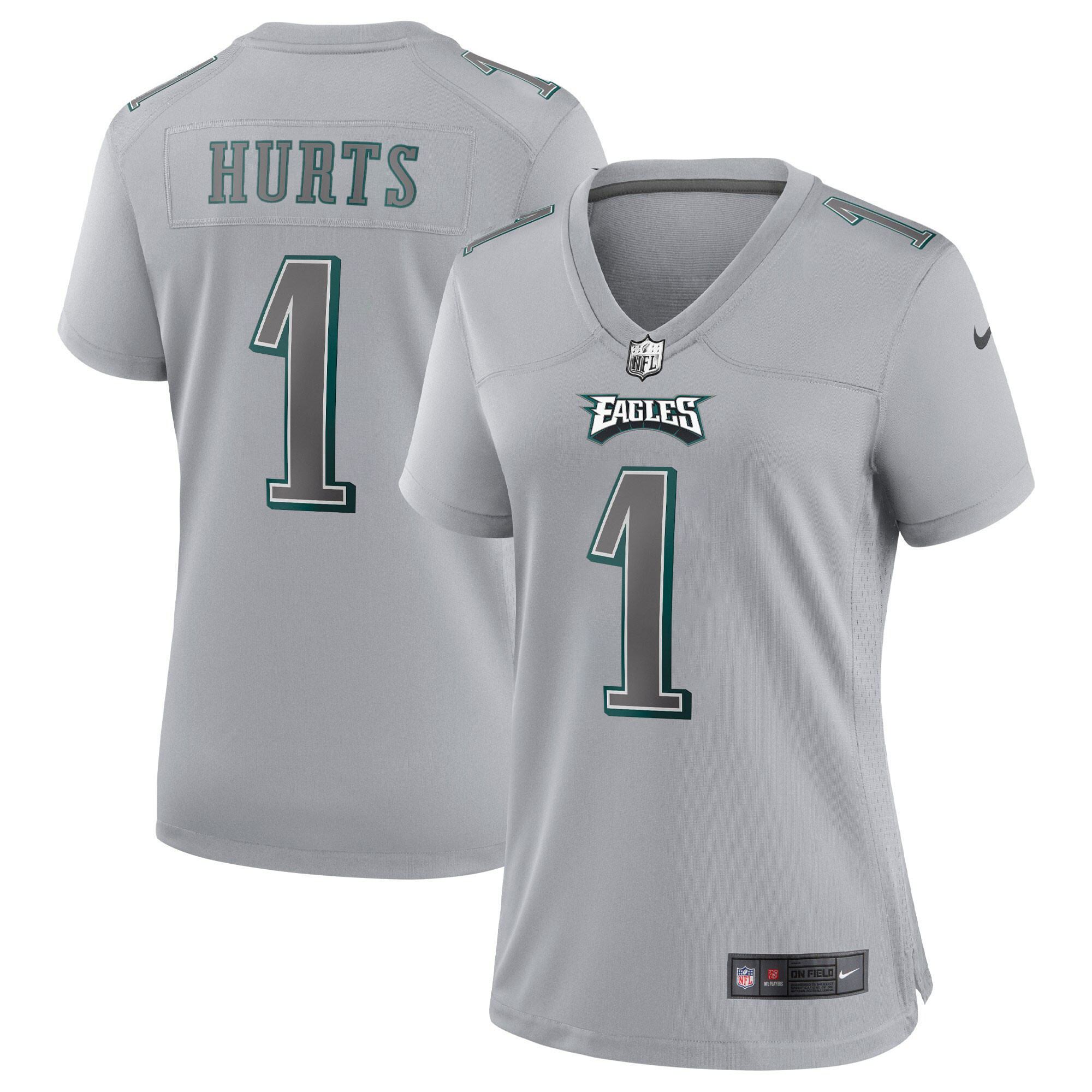 Jalen Hurts Philadelphia Eagles Gray Atmosphere Fashion Game Jersey - All Stitched