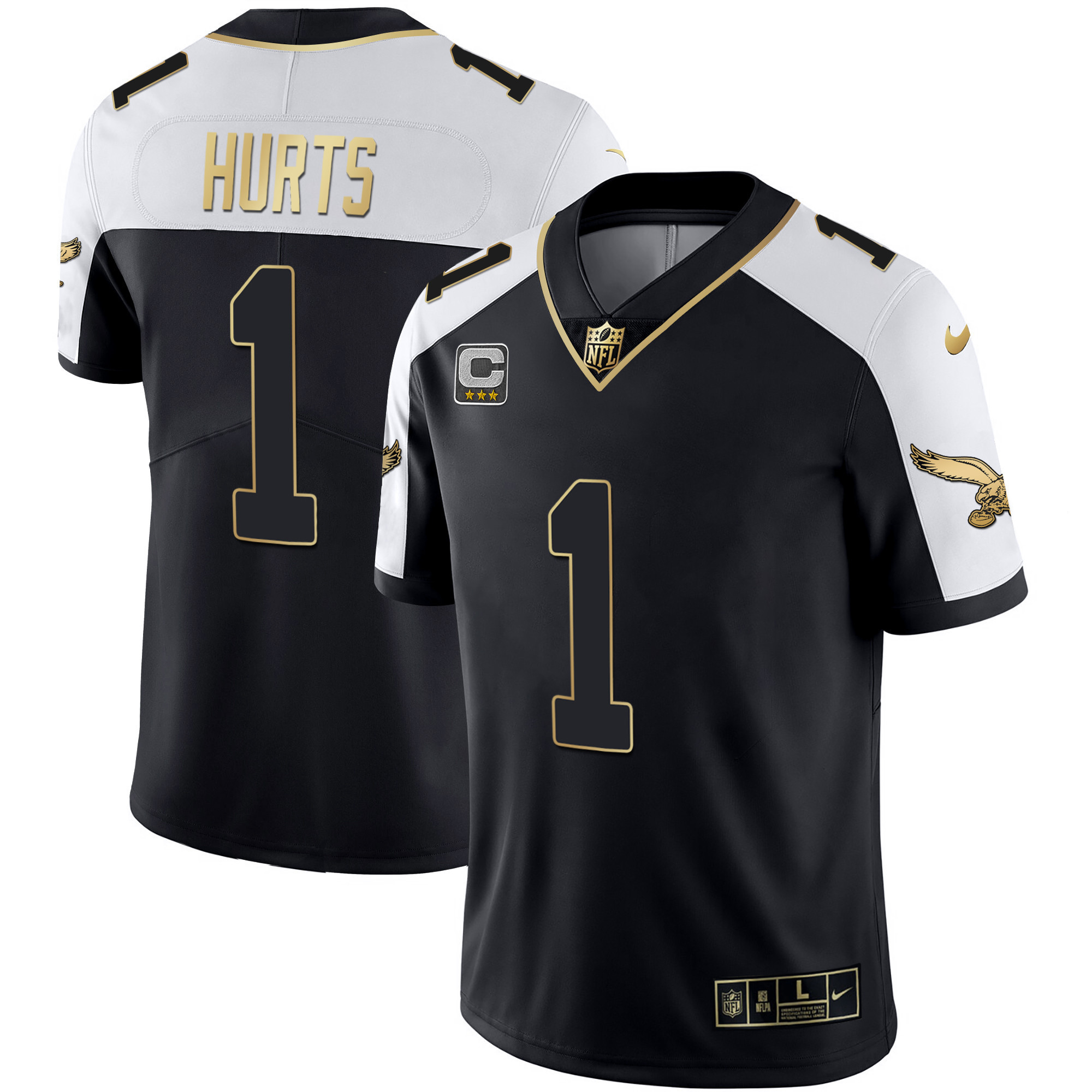 Jalen Hurts Philadelphia Eagles Throwback Alternate Jersey - All Stitched