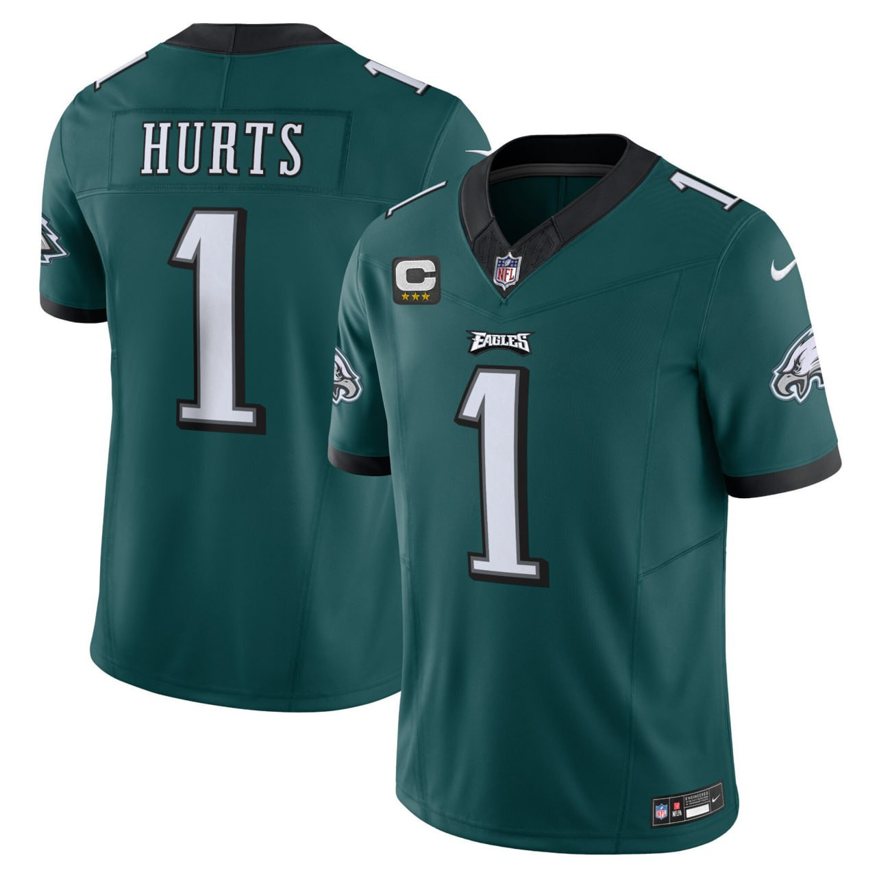 Jalen Hurts Philadelphia Eagles Vapor F.U.S.E. Limited Collection Green Jersey - All Stitched