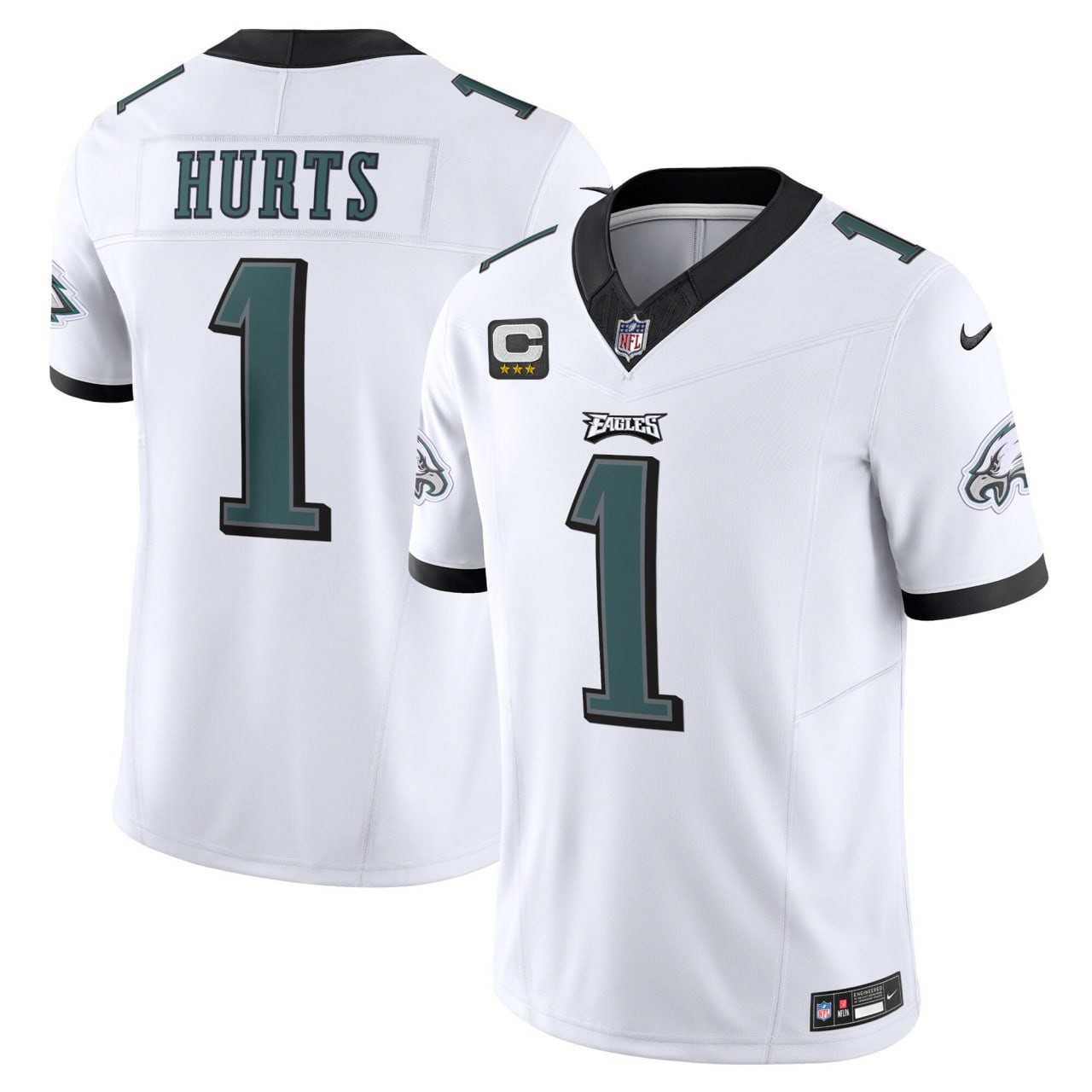 Jalen Hurts Philadelphia Eagles Vapor F.U.S.E. Limited Collection White Jersey - All Stitched