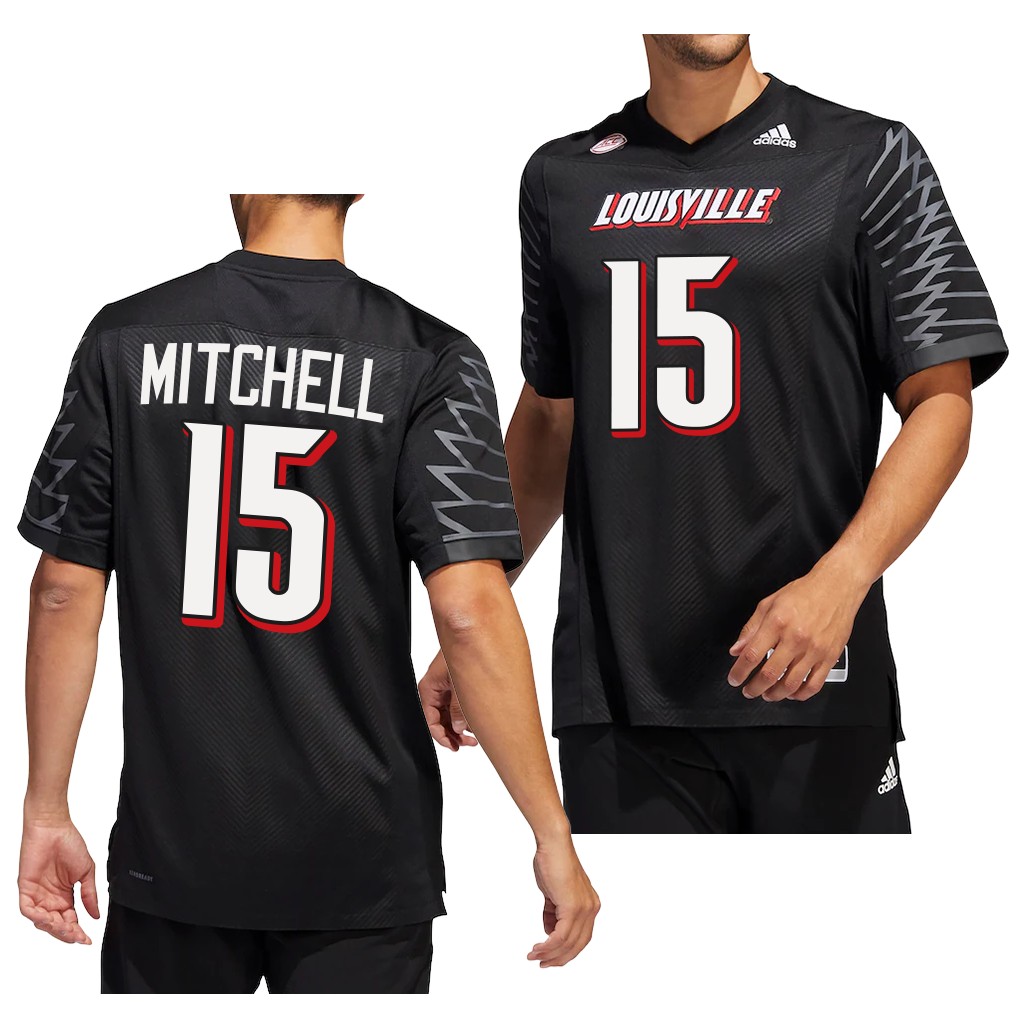 Jalen Mitchell Louisville Cardinals #15 Black Jersey 2022-23 Premier Men's Uniform