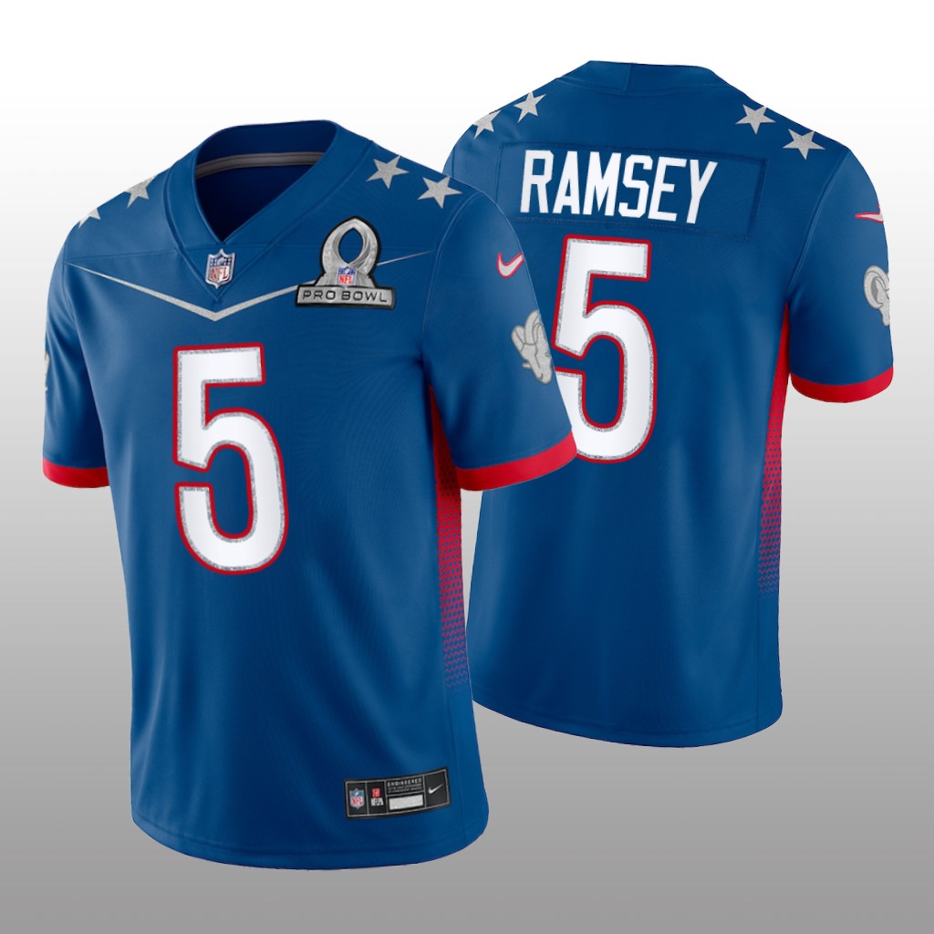Jalen Ramsey Royal Game Jersey 2022 NFC Pro Bowl - Men's