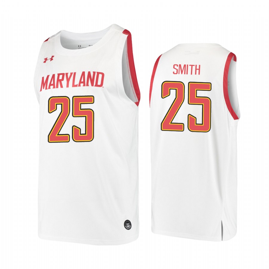 Jalen Smith Maryland Terrapins #25 College Jersey - White