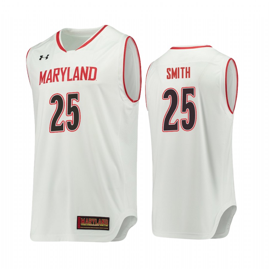 Jalen Smith Maryland Terrapins #25 College Jersey - White