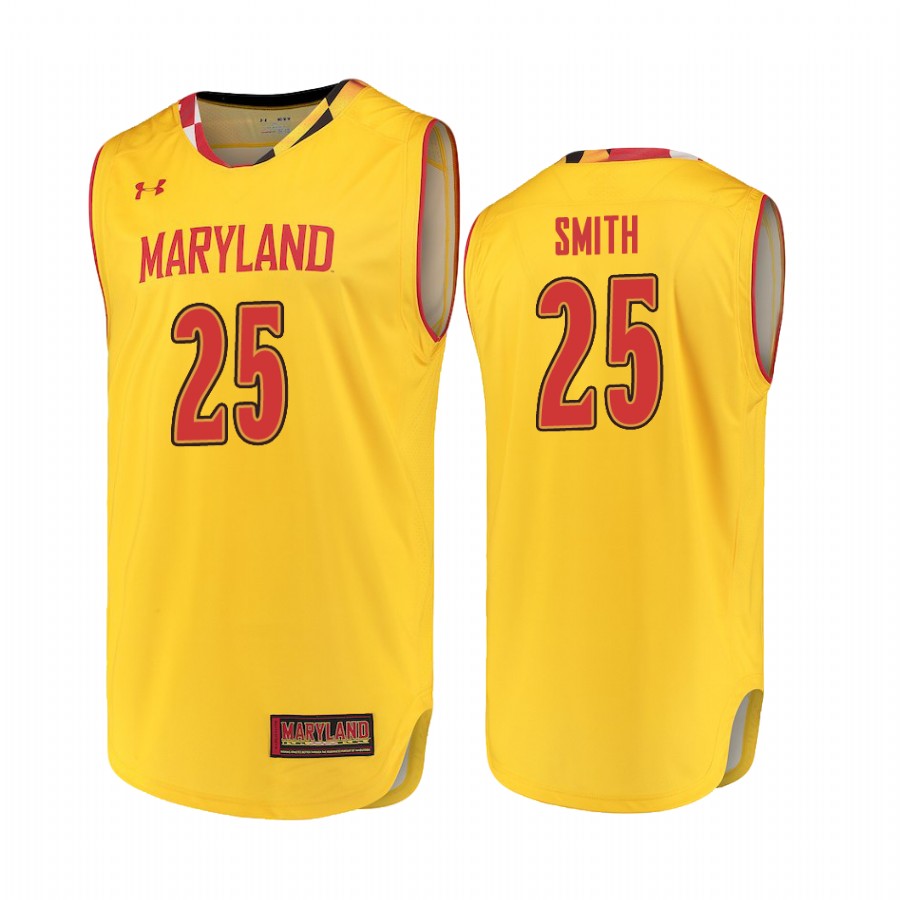 Jalen Smith Maryland Terrapins #25 Performance College Jersey - Gold