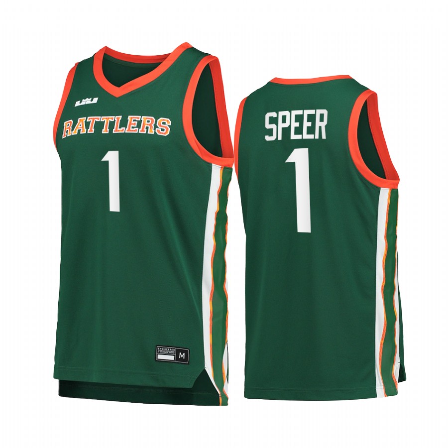 Jalen Speer FAMU Rattlers Green Jersey 2022 King James College