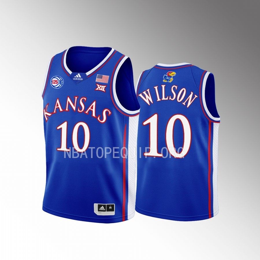 Jalen Wilson Kansas Jayhawks Youth Royal Swingman Jersey