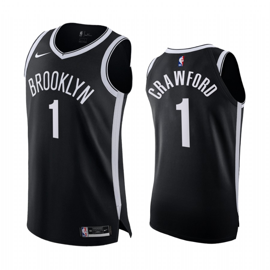Jamal Crawford Brooklyn Nets Black Icon 2020-21 Jersey