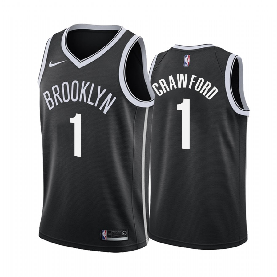 Jamal Crawford Brooklyn Nets Black Icon 2020 Jersey