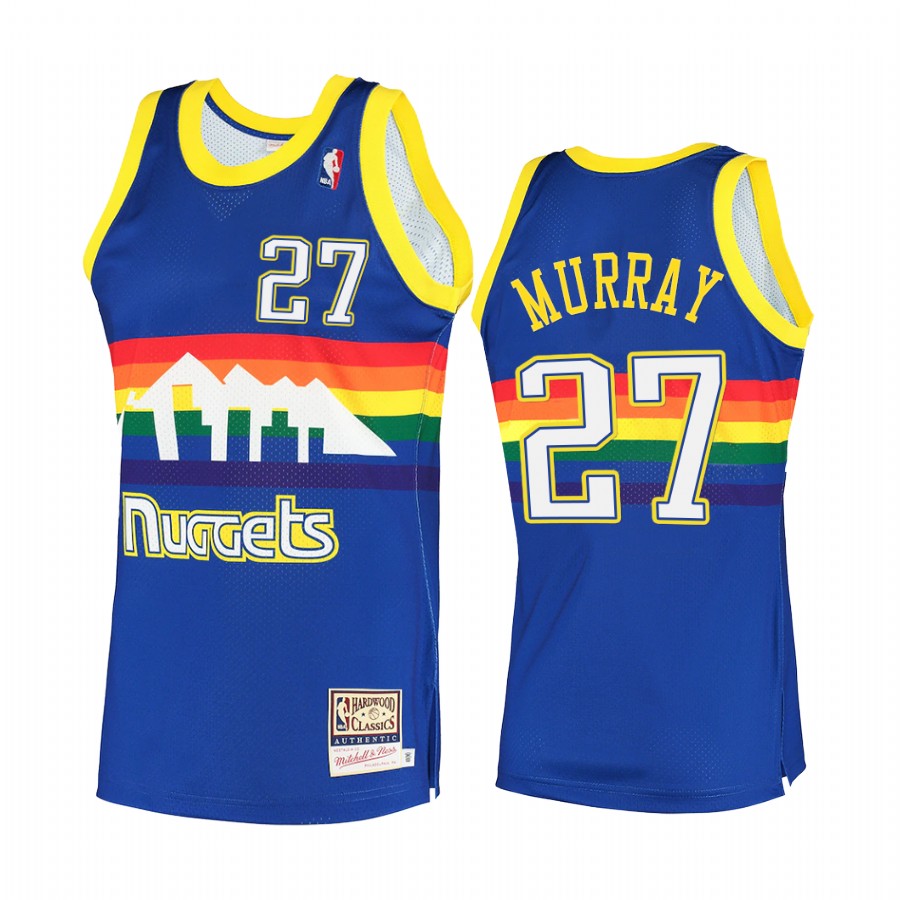 Jamal Murray #27 Denver Nuggets Royal Hardwood Classics Jersey