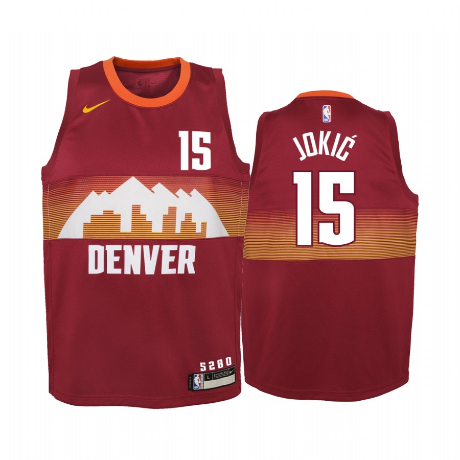 Jamal Murray Denver Nuggets 2020-21 City Red Youth Jersey - Black Friday Gift