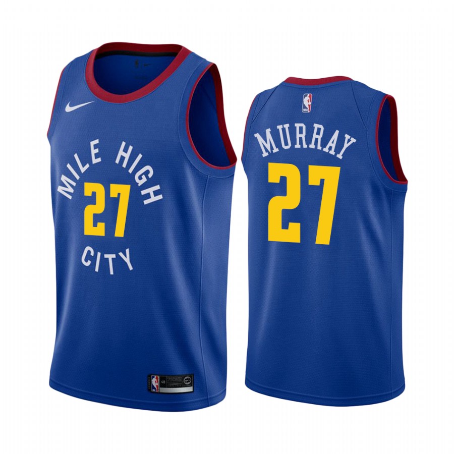 Jamal Murray Denver Nuggets Blue Statement 2020-21 Jersey
