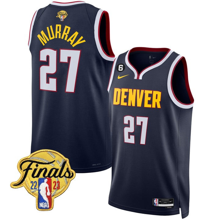 Jamal Murray Denver Nuggets NBA Finals Patch Collection Icon Edition Jersey - All Stitched