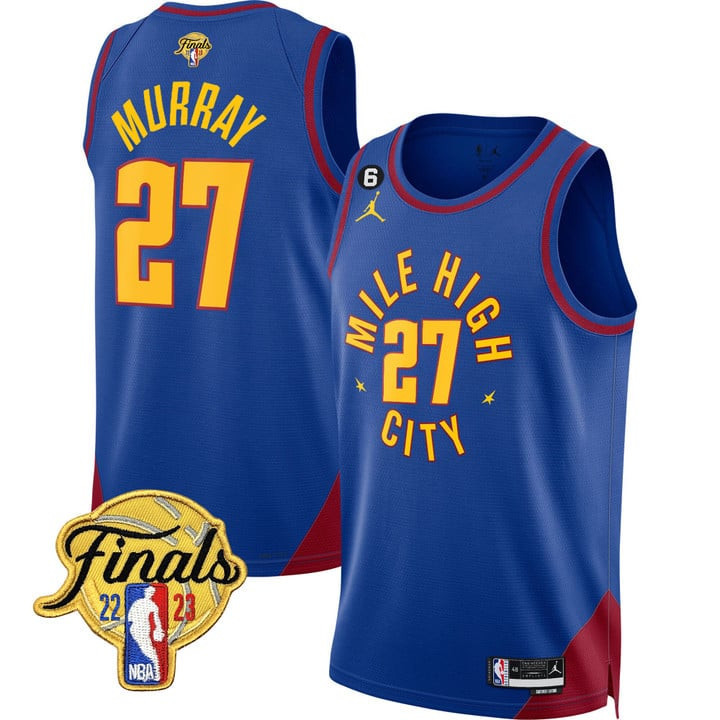 Jamal Murray Denver Nuggets NBA Finals Patch Collection Statement Edition Jersey - All Stitched