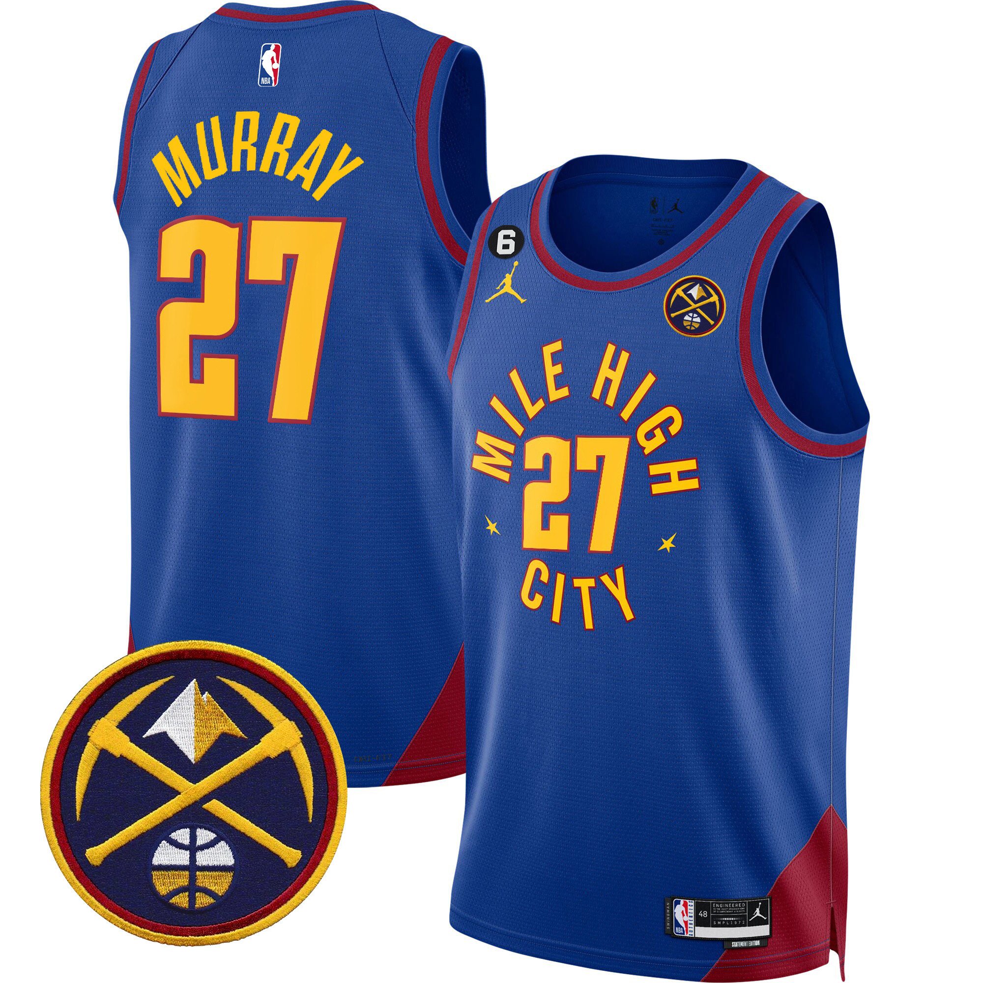 Jamal Murray Men's Denver Nuggets Swingman Statement Jersey - All Stitched